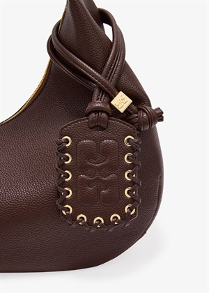 Hobo medium Grained bag Chicory Coffee A7298 Ganni